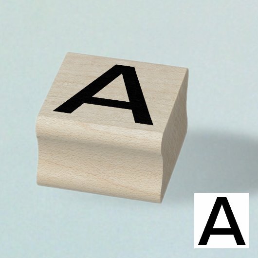 Kies Je Eigen Letter | Lettertype: Folio Medium Rubberstempel