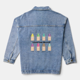 Kies je eigen stijl.. nagelkunst denim jacket