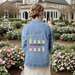 Kies je eigen stijl.. nagelkunst denim jacket