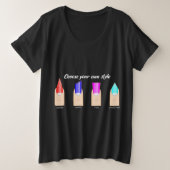 Kies je eigen stijl.. nail tech grote maat t-shirt (Design voorkant)