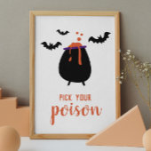 Kies je gif. Cute Halloween party drink Poster