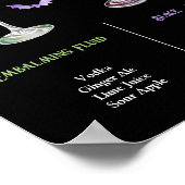 Kies Je Gif Halloween 2 Cocktailmenu  Poster (Hoek)