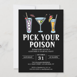 Kies Je Gif Halloween Volwassenen Cocktail Party Kaart