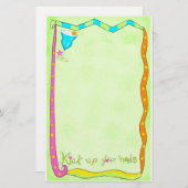 Kies je groene verhalen op je hoofd briefpapier (Voorkant / Achterkant)