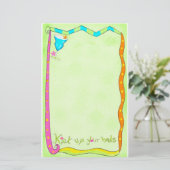 Kies je groene verhalen op je hoofd briefpapier (Staand voorkant)