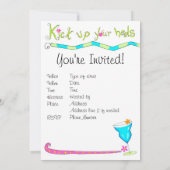 Kies je Heels Uitnodiging White (Achterkant)