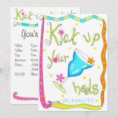 Kies je Heels Uitnodiging White (Voorkant / Achterkant)