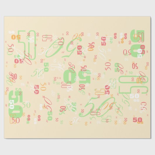  kies je jaar gewoon. cadeaupapier (Vlak)