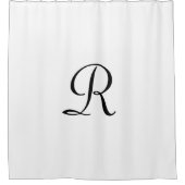 KIES JE KLEUR Douchegordijn met Monogram (Voorkant)