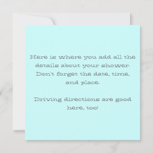 Kies je kleur geweven rand baby aankondiging (Achterkant)