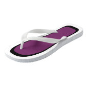 Kies Je Kleur Wit/Zwart Trim Flip Flops (Schuin)