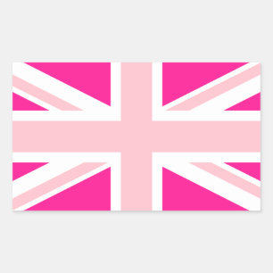 Kies je kleuren Union Jack Rechthoekige Sticker