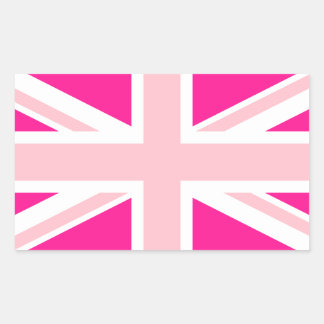 Kies je kleuren Union Jack Rechthoekige Sticker
