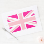Kies je kleuren Union Jack Rechthoekige Sticker (Envelop)