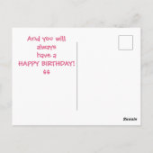 Kies je mannen als Chocolade, Rich Briefkaart (Achterkant)