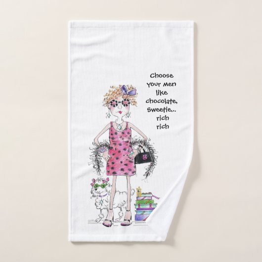Kies je mannen als Chocolade, Sweetie...rijk, Handdoek (Handdoek)