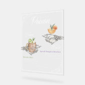 Kies je Poison Skelet Bride & bruidegom Cocktails Acryl Bord (Hoek)
