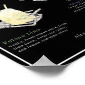 Kies je Poison Skelet Bride & bruidegom Cocktails Poster (Hoek)