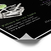 Kies je Poison Skelet Bride & bruidegom Cocktails Poster (Hoek)