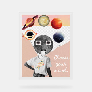 Kies je stemming Galaxy Astronaut Ruimte Poster