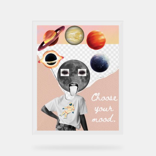Kies je stemming Galaxy Astronaut Ruimte Poster (Voorkant)