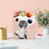 Kies je stemming Galaxy Astronaut Ruimte Poster (Huwelijk)