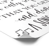 Kies je stoel en ga naar boven en dans bruiloft poster (Hoek)