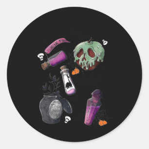 Kies je vergif Drink me drankje Halloween Ronde Sticker