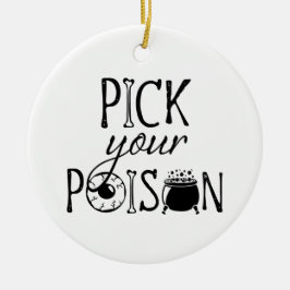 Kies Je Vergif Heksenketel Halloween Keramisch Ornament