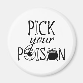 Kies Je Vergif | Heksenketel Halloween Magneet