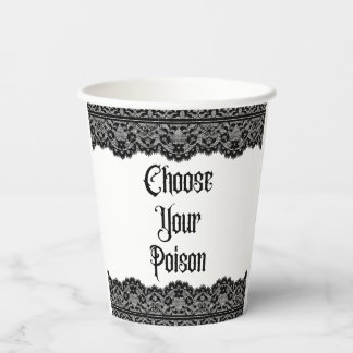 Kies je vergif papieren bekers