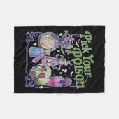 Kies je vergif,  prinses Halloween Fleece Deken (Voorkant (Horizontaal))