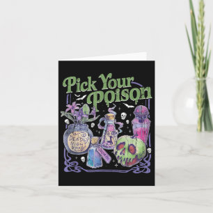 Kies je vergif, prinses Halloween Kaart