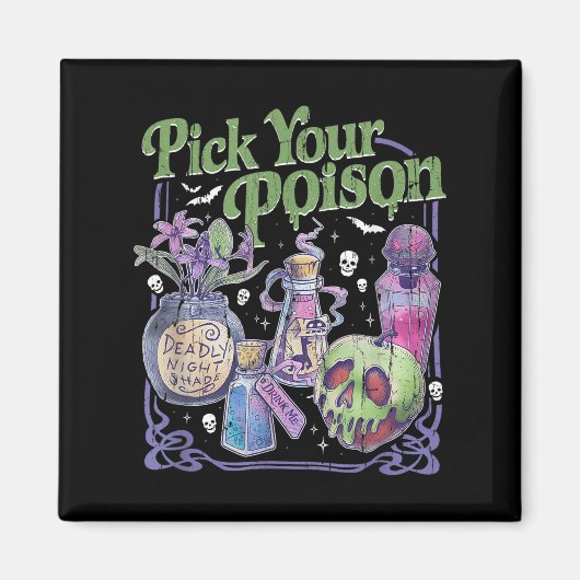 Kies je vergif,  prinses Halloween Magneet (Voorkant)