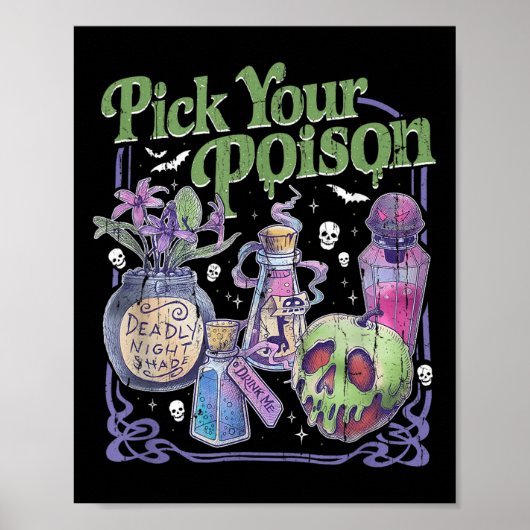 Kies je vergif,  prinses Halloween Poster (Voorkant)