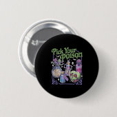 Kies je vergif, prinses Halloween Ronde Button 5,7 Cm (Voorkant /achterkant)