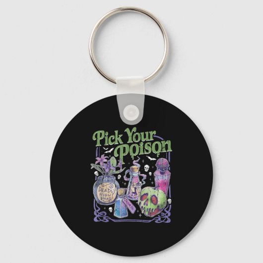 Kies je vergif,  prinses Halloween Sleutelhanger (Voorkant)
