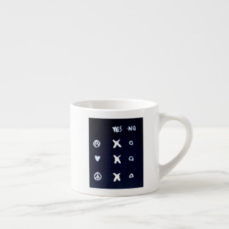 ...kies je vrijheid...kunst van Jutta Gabriel... Espresso Kop
