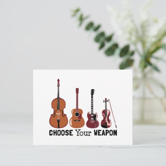 Kies je wapen briefkaart (Staand voorkant)