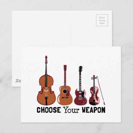 Kies je wapen briefkaart (Voorkant / Achterkant)