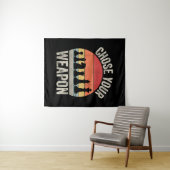 Kies Je Wapen Grappige Schaakstukken Wandkleed (In Situ (horizontaal))