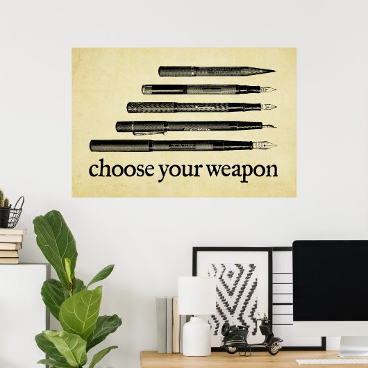 Kies je wapen poster (Thuiskantoor)