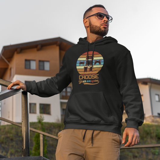 Kies je wapen - Retro Gamer Hoodie