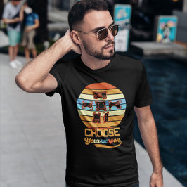 Kies je wapen - Retro Gamer T-shirt