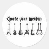 Kies je wapen ronde sticker (Voorkant)