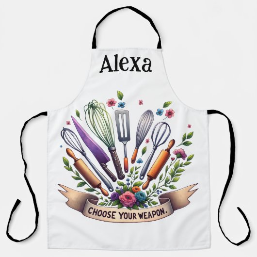 Kies je wapen schort (Voorkant)