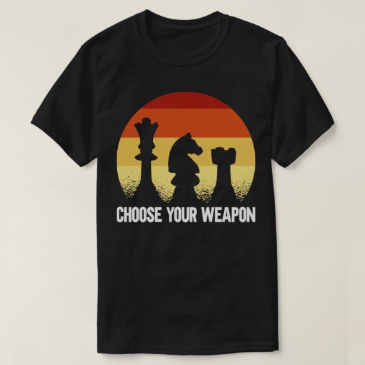 Kies je wapen t-shirt (Design voorkant)
