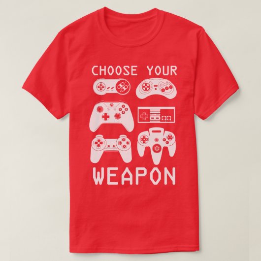 Kies je wapen t-shirt (Design voorkant)
