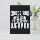 Kies je Weapon Cheques Cessft Kaart (Staand voorkant)