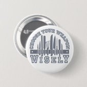 Kies je Weapon knop Ronde Button 5,7 Cm (Voorkant /achterkant)